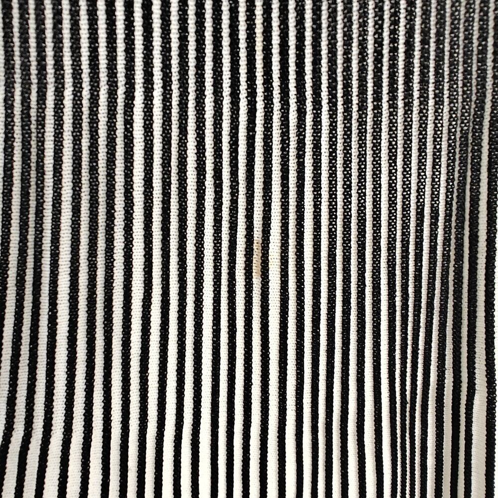 Reiss Cedrica Plisse Midi Dress Size 2 Black & White Stretch Chic Career Dinner - Picture 4 of 10
